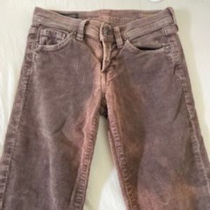 Frankie B corduroy pants Brown and Citizens Of Humanity brown fine corduroy